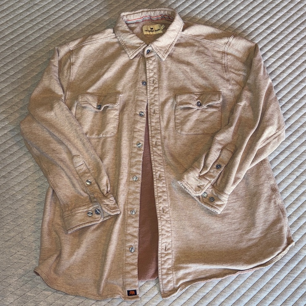 The Normal Brand Woven Knit Button Up